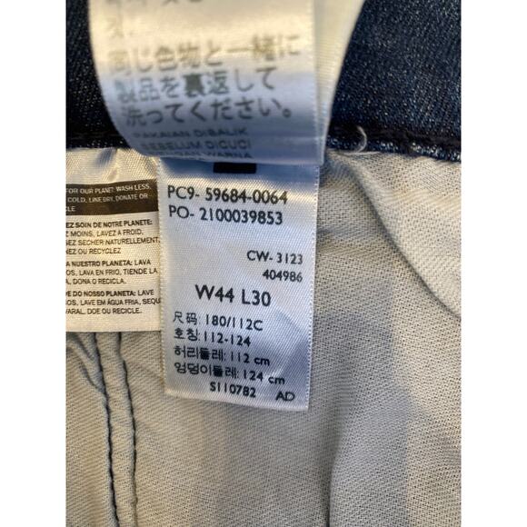 Levi’s 502 Tapered Leg Dark Blue Men’s Denim Jeans NWT 44 x 30 Big Tall Stretch - Picture 11 of 16